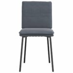 vidaXL Jedálenské stoličky 6 ks, tmavosivé, zamat – Obrázok 4