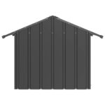 vidaXL Búda pre psa so strechou 85x107x81 cm, pozinkovaná oceľ – Obrázok 4