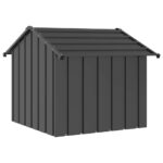 vidaXL Búda pre psa so strechou 85x107x81 cm, pozinkovaná oceľ – Obrázok 5