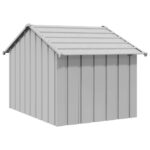 vidaXL Búda pre psa so strechou 83x130x85 cm, pozinkovaná oceľ – Obrázok 5