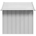 vidaXL Búda pre psa so strechou 131x101x102 cm, pozinkovaná oceľ – Obrázok 4
