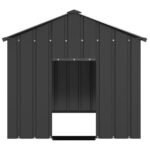 vidaXL Búda pre psa so strechou 113x153x101 cm, pozinkovaná oceľ – Obrázok 3