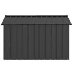 vidaXL Búda pre psa so strechou 113x153x101 cm, pozinkovaná oceľ – Obrázok 4