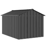 vidaXL Búda pre psa so strechou 113x153x101 cm, pozinkovaná oceľ – Obrázok 5