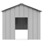 vidaXL Búda pre psa so strechou 113x153x101 cm, pozinkovaná oceľ – Obrázok 3