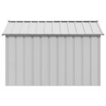 vidaXL Búda pre psa so strechou 113x153x101 cm, pozinkovaná oceľ – Obrázok 4