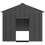 vidaXL Búda pre psa so strechou 114x202x101 cm, pozinkovaná oceľ – Obrázok 3