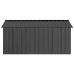 vidaXL Búda pre psa so strechou 114x202x101 cm, pozinkovaná oceľ – Obrázok 4