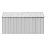 vidaXL Búda pre psa so strechou 114x202x101 cm, pozinkovaná oceľ – Obrázok 4