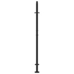 vidaXL Záhradná brána Čierna 105x155 cm Dizajn s oceľovými listami – Obrázok 5