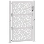 vidaXL Záhradná brána Oceľové krídlo odolnévoči poveternostným vplyvom – Obrázok 3