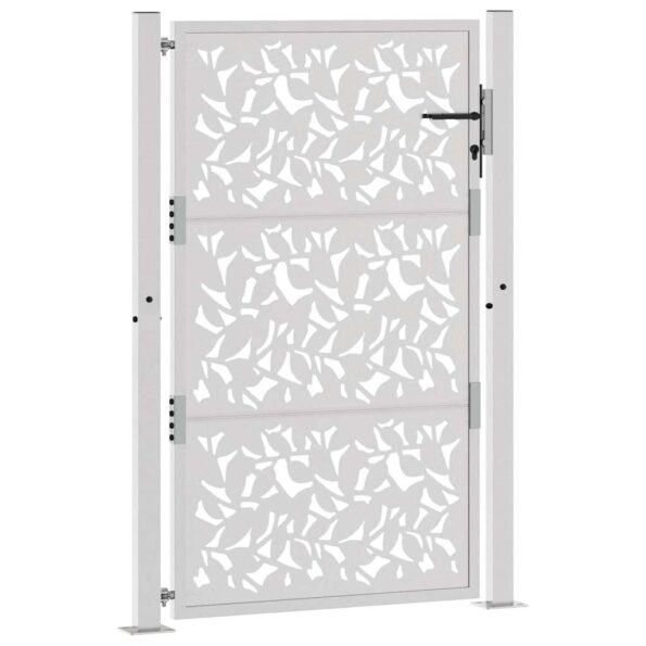 vidaXL Záhradná brána Oceľové krídlo odolnévoči poveternostným vplyvom – Obrázok 3