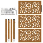 vidaXL Záhradná brána Oceľové krídlo odolnévoči poveternostným vplyvom – Obrázok 5