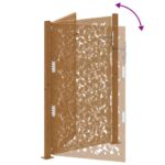 vidaXL Záhradná brána Oceľové krídlo odolnévoči poveternostným vplyvom – Obrázok 8