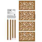 vidaXL Záhradná brána Oceľové krídlo odolnévoči poveternostným vplyvom – Obrázok 5