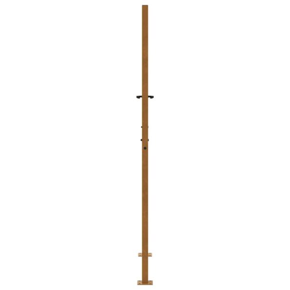 vidaXL Záhradná brána 105x180 cm Zvetrávanie oceľ Krížový dizajn – Obrázok 6