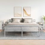 vidaXL Nočné stolíky 2 ks s 2 zásuvkami betónovosivé 40x33x60 cm – Obrázok 3