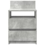 vidaXL Nočné stolíky 2 ks s 2 zásuvkami betónovosivé 40x33x60 cm – Obrázok 4