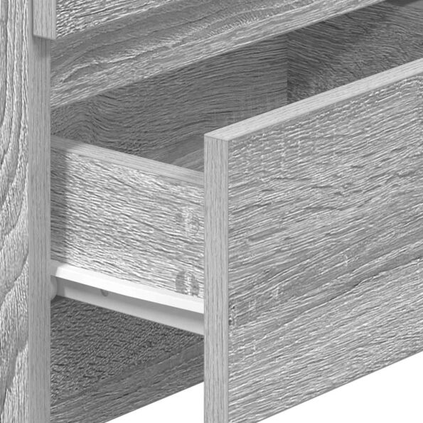 vidaXL Nočné stolíky 2 ks s 2 zásuvkami sivé sonoma 40x33x60 cm – Obrázok 9