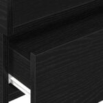 vidaXL Nástenná nočná skrinka čierna 45x26x28,5 cm – Obrázok 9