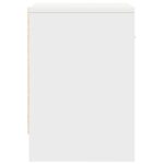 vidaXL Nočný stolík biely s zásuvkou 39x28x41 cm – Obrázok 6