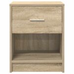 vidaXL Nočné skrinky 2 ks so zásuvkou dub sonoma 40x34x50 cm – Obrázok 4