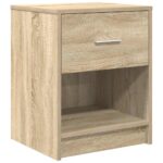 vidaXL Nočné skrinky 2 ks so zásuvkou dub sonoma 40x34x50 cm – Obrázok 6