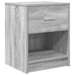 vidaXL Nočné skrinky 2 ks so zásuvkou sivé sonoma 40x34x50 cm – Obrázok 6