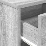 vidaXL Nočné skrinky 2 ks so zásuvkou sivé sonoma 40x34x50 cm – Obrázok 9