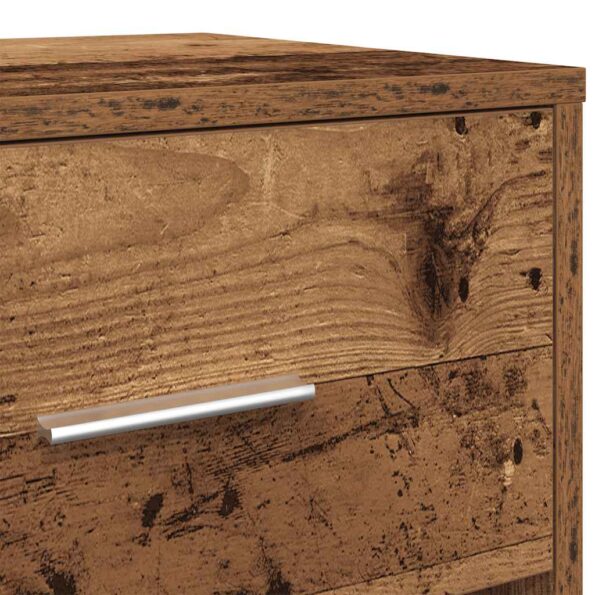 vidaXL Nočné skrinky 2 ks so zásuvkou staré drevo 40x34x50 cm – Obrázok 10