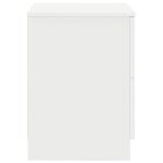 vidaXL Nočný stolík s 2 zásuvkami biele 40x36x50 cm – Obrázok 6