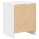 vidaXL Nočný stolík s 2 zásuvkami biele 40x36x50 cm – Obrázok 7