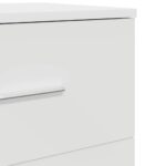 vidaXL Nočný stolík s 2 zásuvkami biele 40x36x50 cm – Obrázok 9