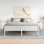 vidaXL Nočné stolíky 2 ks s 2 zásuvkami biele 40x36x50 cm