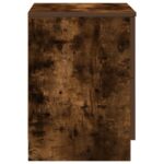 vidaXL Nočný stolík s 2 zásuvkami dymový dub 40x36x50 cm – Obrázok 6