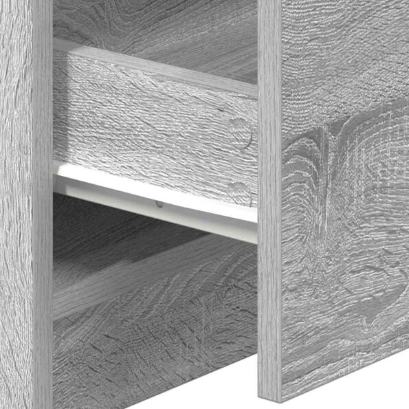 vidaXL Nočné stolíky 2 ks s 2 zásuvkami sivé sonoma 40x36x50 cm – Obrázok 9