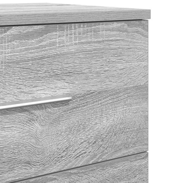 vidaXL Nočné stolíky 2 ks s 2 zásuvkami sivé sonoma 40x36x50 cm – Obrázok 10