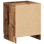 vidaXL Nočný stolík s 2 zásuvkami staré drevo 40x36x50 cm – Obrázok 8