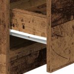 vidaXL Nočný stolík s 2 zásuvkami staré drevo 40x36x50 cm – Obrázok 9