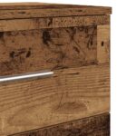 vidaXL Nočný stolík s 2 zásuvkami staré drevo 40x36x50 cm – Obrázok 10