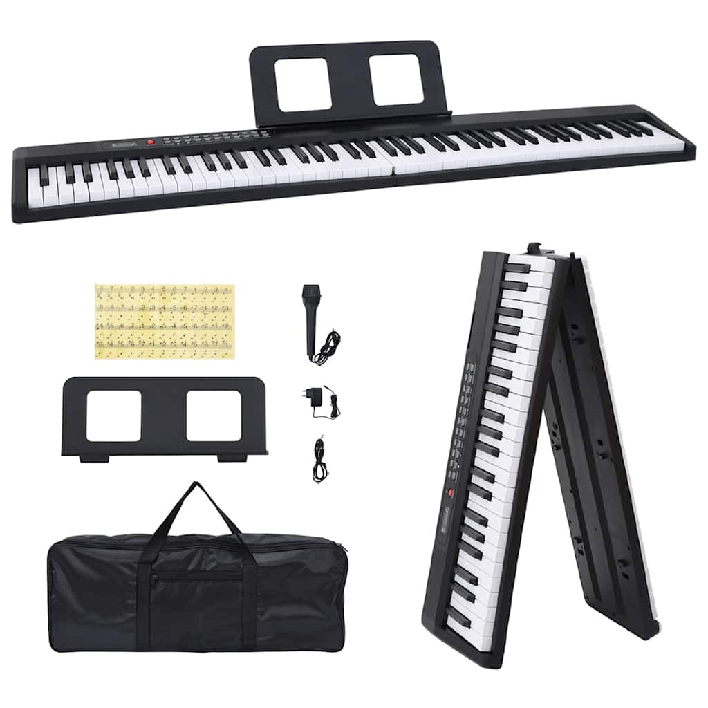 VXL8721158577566_a_en_hd_1.jpg vidaXL Elektrická klavírna klávesnica 88 Keys so stojanom na hudbu – Obrázok 1