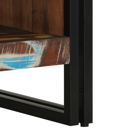 VidaXL Konferenčný stolík Viacfarebný Rekultivované masívne drevo – Obrázok 7