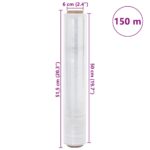 vidaXL Stretch Fólia 6 ks Transparentná 17 μm 50 cm x 150 m – Obrázok 7