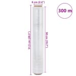vidaXL Stretch Fólia 2 ks Transparentná 30 μm 50 cm x 300 m – Obrázok 7