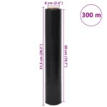vidaXL Stretch Film 6 ks Čierna 17 μm 50 cm x 300 m – Obrázok 7