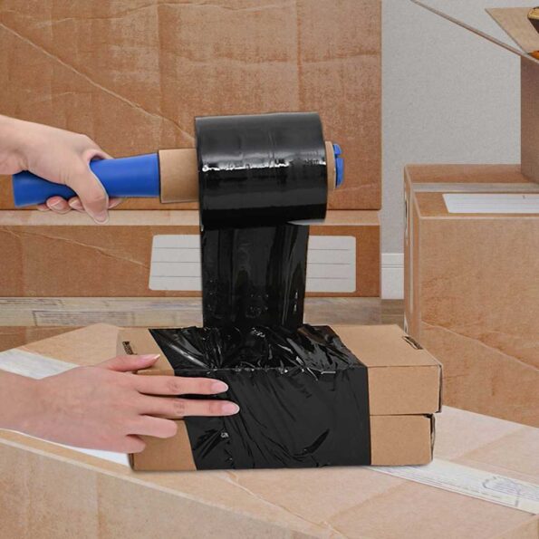 VidaXL stretch fólie 50 ks Čierna 23 µm 10 cm x 150 m – Obrázok 3