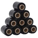 vidaXL Stretch fólie 10 ks Čierna 23 µm 10 cm x 300 m – Obrázok 2