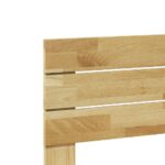 vidaXL Čelo postele 150 cm masívne drevo dub – Obrázok 7