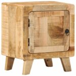 vidaXL Nočná skrinka 40x32x46 cm Masívne drevo hrubé mango – Obrázok 11