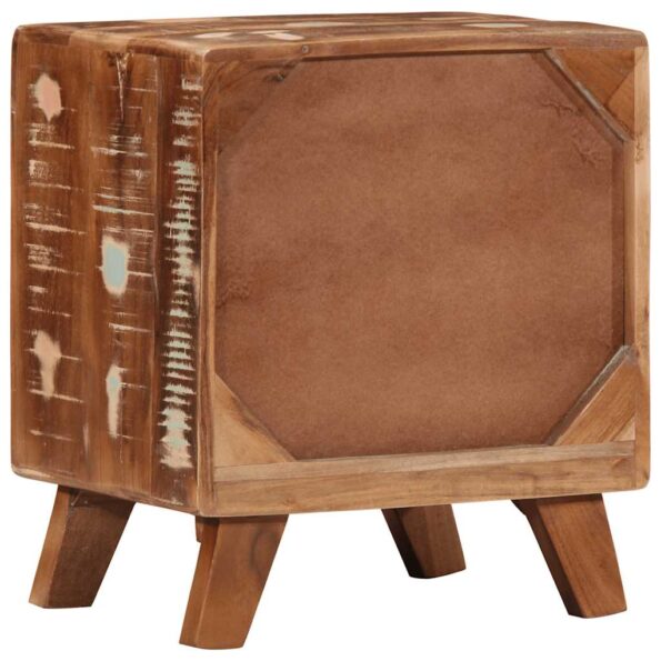 vidaXL Nočná skrinka 40x32x46 cm Rekultivované masívne drevo – Obrázok 4